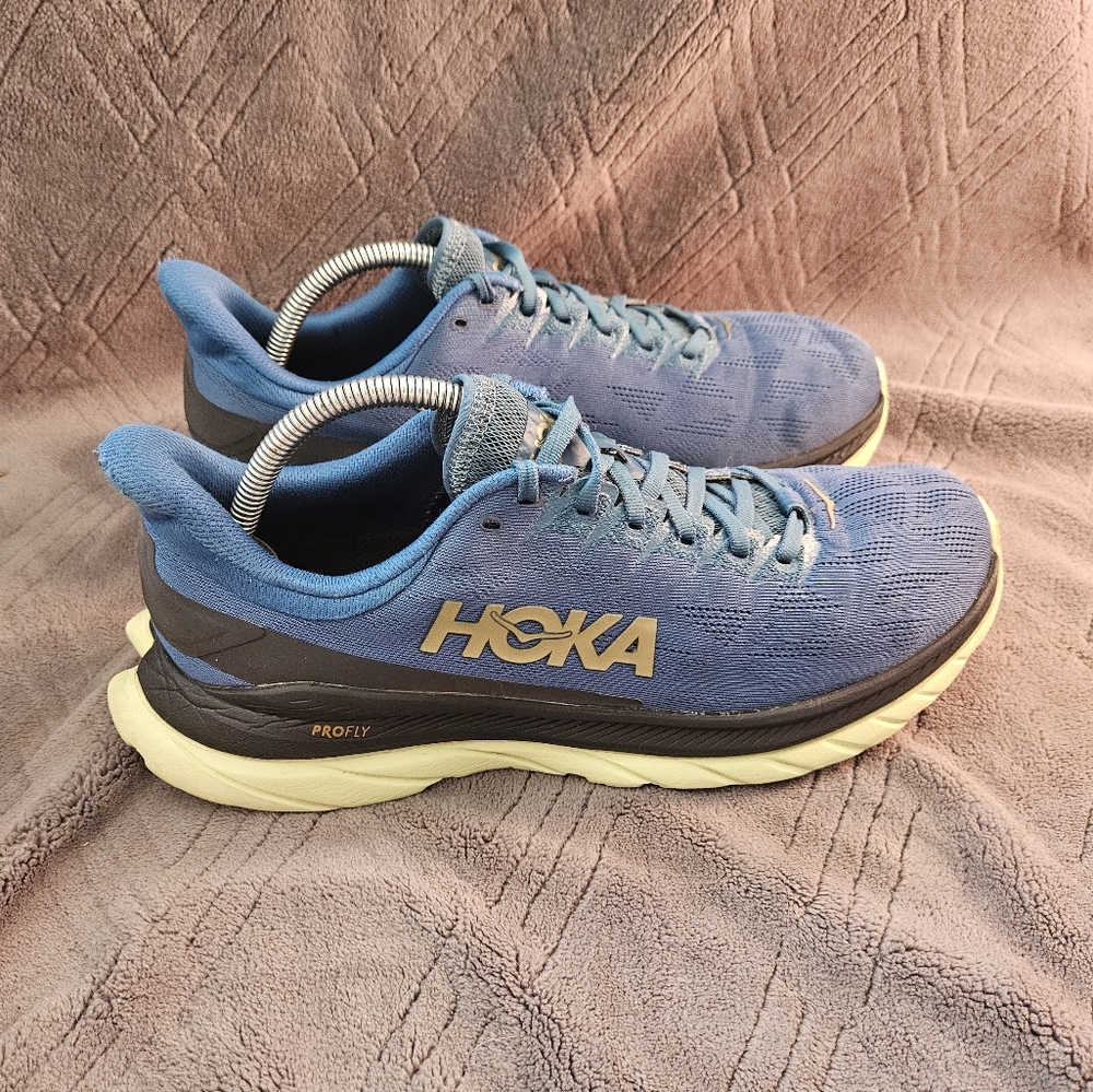 Hoka One One Mach 4 Men's Sz 10.5D Running Shoes Blue Athletic Gym Sneakers. - Picture 1 of 11